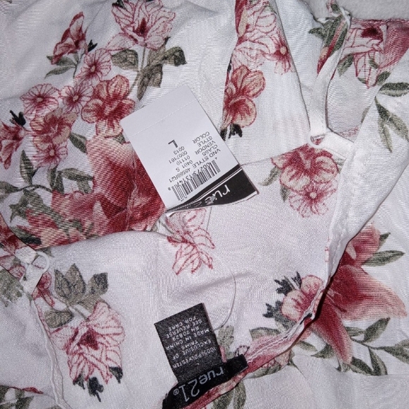 Rue21 Floral Midi Dress - Pink and White - Picture 6 of 11